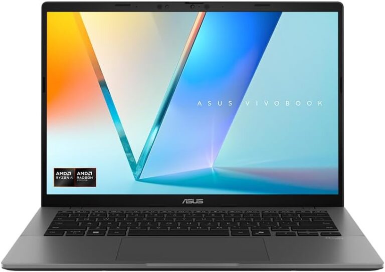 ASUS Vivobook S14 M3407HA 14.0″ WUXGA Laptop (AMD Ryzen 9 270 8-Core 5.2GHz Processor, 32GB DDR5 RAM, 1TB